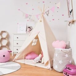 Floor Mat - Natural -Fun with Mum Soldes tipi tent natural pink 5 2