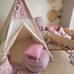 Teepee Tent + Floor Mat - Owl -Fun with Mum Soldes tipi owl2 1