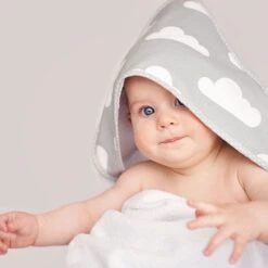 Baby Towel - Pink 5 Baby Towel - Pink -Fun with Mum Soldes towel cloud