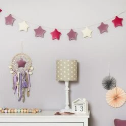 Garland - Velvet Berry Stars