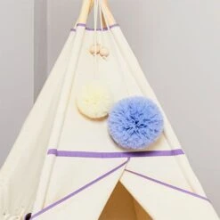 Pom-pom 15 Cm - Lilac -Fun with Mum Soldes violet Ecru