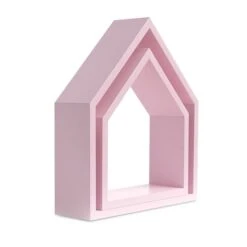 House Shelf - Pink Small -Fun with Mum Soldes wooden shelf house rose set 1